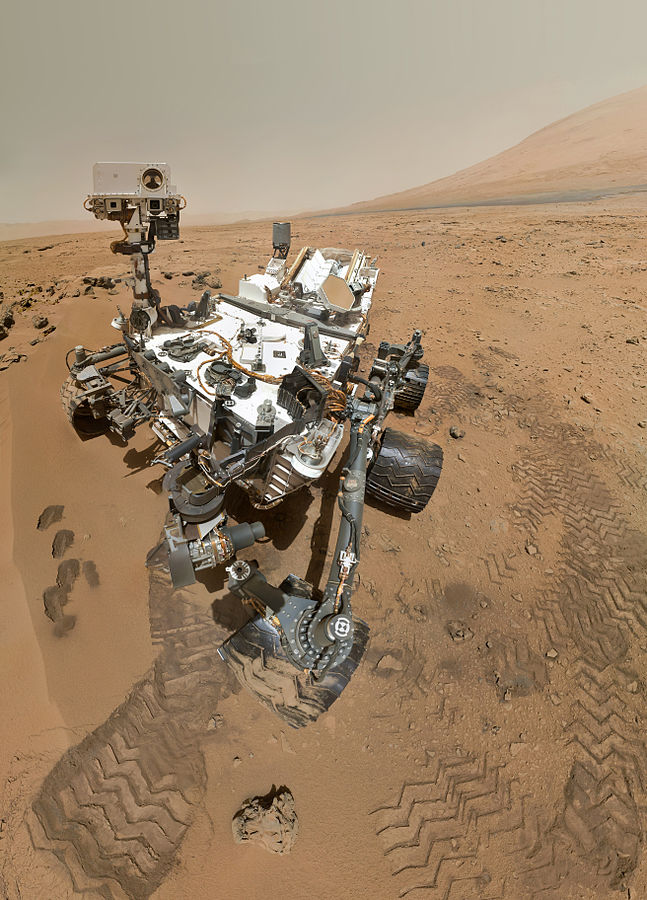 Le robot Rover curiosity de mars
