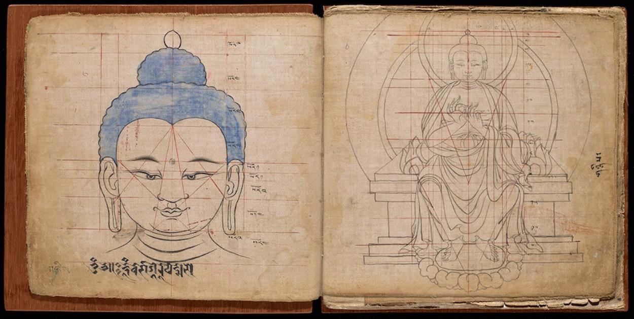 bouddha livre tibétain